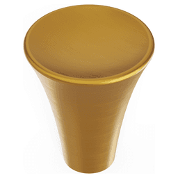 15/16" Maven Cabinet Knob, Brushed Golden Brass Alt 1 - Image