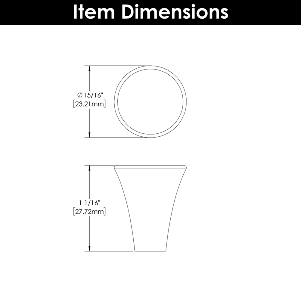15/16" Maven Cabinet Knob, Brushed Golden Brass Alt 5 - Image