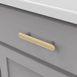 3-3/4" Maven Handle Pull, Brushed Golden Brass Alt 5 - Image