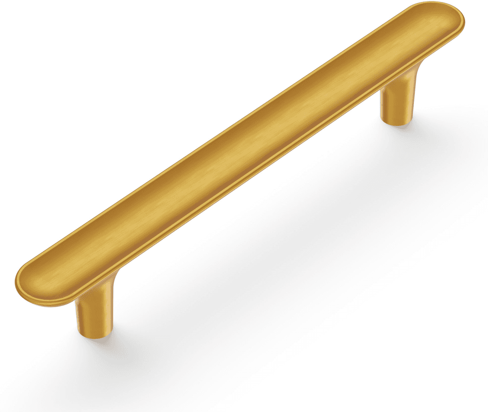 5-1/16" Maven Handle Pull, Brushed Golden Brass Alt 1 - Image