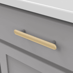 5-1/16" Maven Handle Pull, Brushed Golden Brass Alt 5 - Image