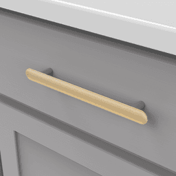 6-5/16" Maven Handle Pull, Brushed Golden Brass Alt 5 - Image