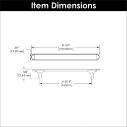 6-5/16" Maven Handle Pull, Brushed Golden Brass Alt 6 - Image