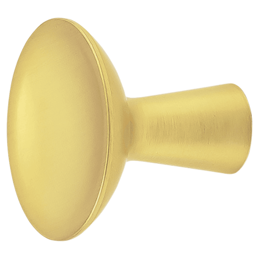 2-5/16" Maven Hook Cabinet Knob, Brushed Golden Brass Alt 2 - Image