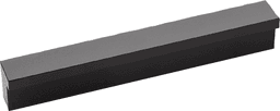 3" Streamline Rectangular Pull, Flat Onyx (10/Box) Main - Image