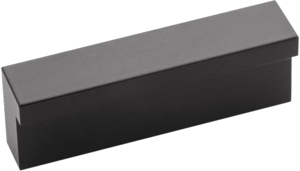1-1/4" Streamline Rectangular Pull, Flat Onyx (10/Box) Main - Image