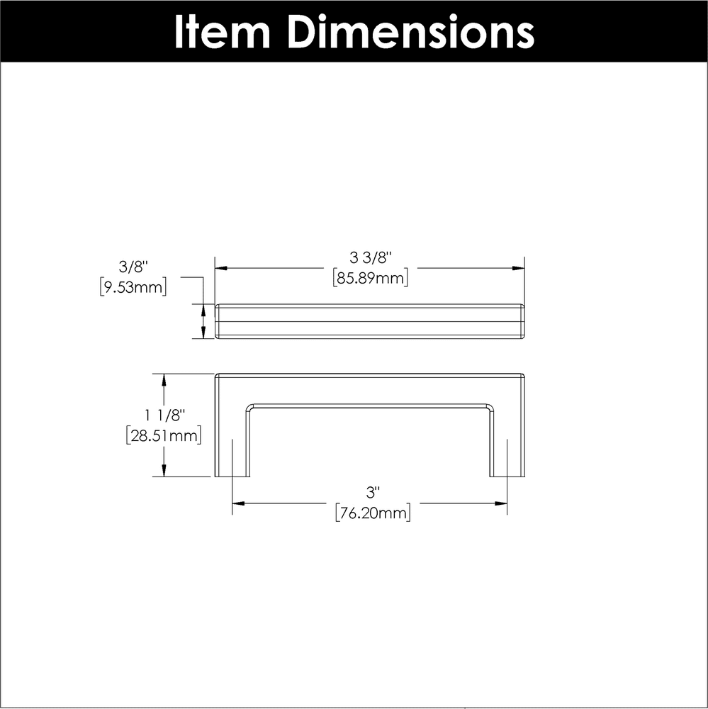 3" Skylight Handle Pull, Stainless Steel (10/Box) Alt 6 - Image
