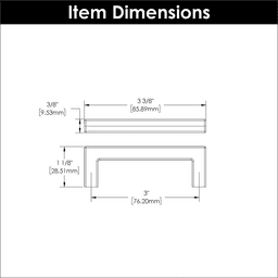 3" Skylight Handle Pull, Stainless Steel (10/Box) Alt 6 - Image