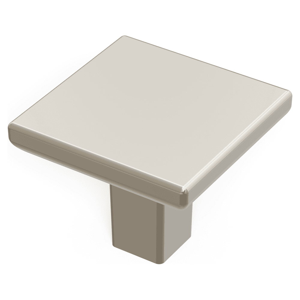 1-1/4" Skylight Square Cabinet Knob, Polished Nickel (10/Box) Alt 1 - Image