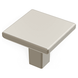 1-1/4" Skylight Square Cabinet Knob, Polished Nickel (10/Box) Alt 1 - Image