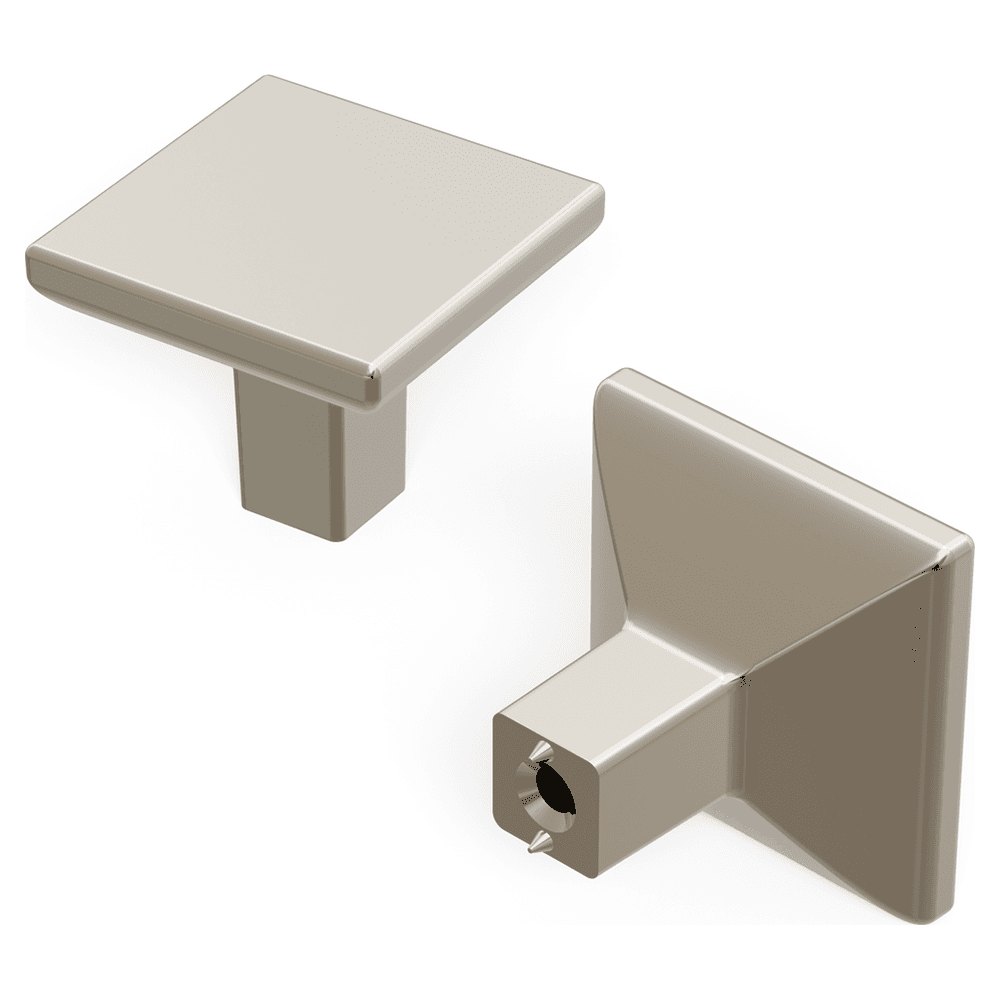 1-1/4" Skylight Square Cabinet Knob, Polished Nickel (10/Box) Main - Image