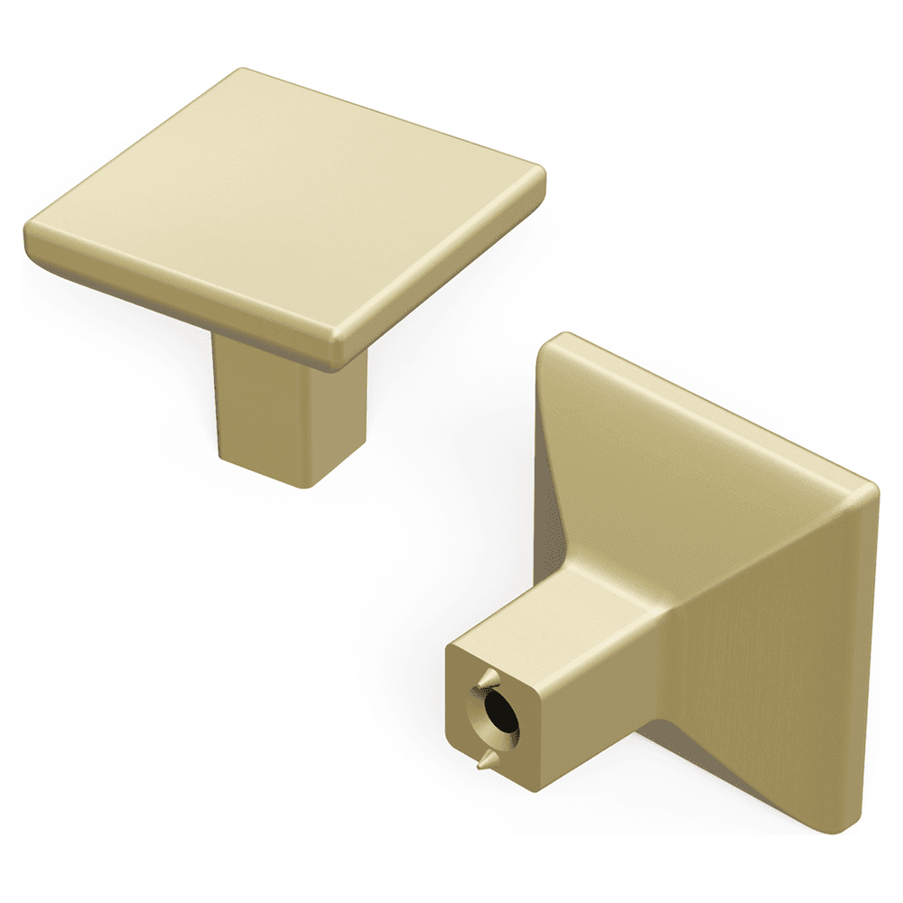 1-1/4" Skylight Square Cabinet Knob, Elusive Golden Nickel (10/Box) Main - Image