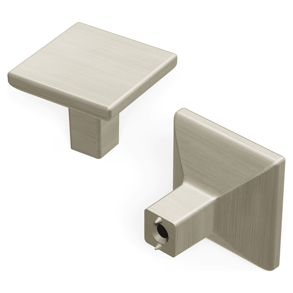 1-1/4" Skylight Square Cabinet Knob, Stainless Steel (10/Box) Main - Image