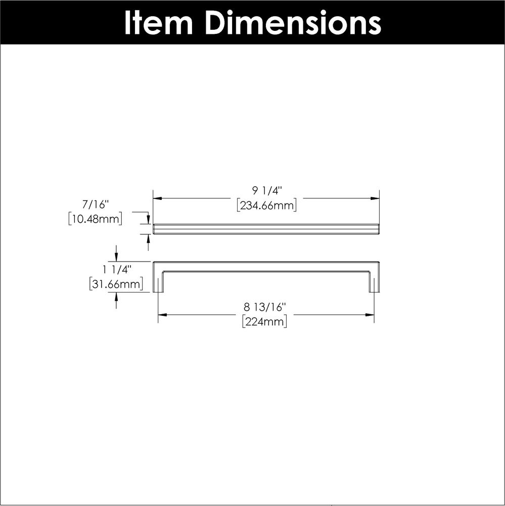 8-13/16" Skylight Handle Pull, Elusive Golden Nickel (10/Box) Alt 3 - Image