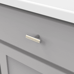 2-3/8" x 1/2" Bar Pulls T-Cabinet Knob, Brushed Black Nickel (10/Box) Alt 1 - Image