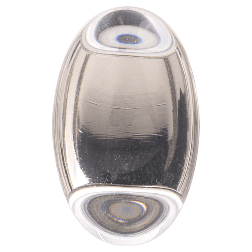 1-1/4" x 3/4" Crystal Palace Cabinet Knob, Glass/Satin Nickel (10/Box) Alt 2 - Image