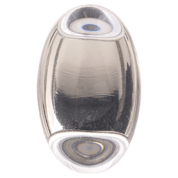 1-1/4" x 3/4" Crystal Palace Cabinet Knob, Glass/Satin Nickel (10/Box) Alt 2 - Image