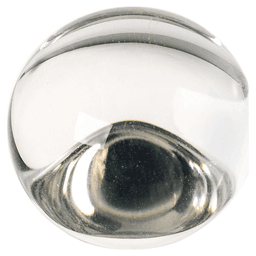 1-3/8" Crystal Palace Cabinet Knob, Glass/Satin Nickel (10/Box) Alt 2 - Image