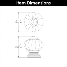 1-1/8" Crystal Palace Cabinet Knob, Crysacrylic/Polished Nickel (10/Box) Alt 1 - Image