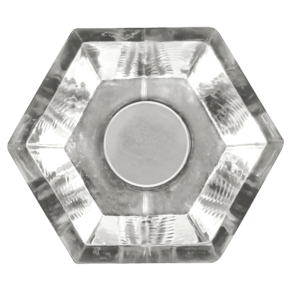 1-3/16" Crystal Palace Cabinet Knob, Crysacrylic/Polished Nickel (10/Box) Alt 2 - Image