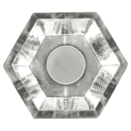 1-3/16" Crystal Palace Cabinet Knob, Crysacrylic/Polished Nickel (10/Box) Alt 2 - Image