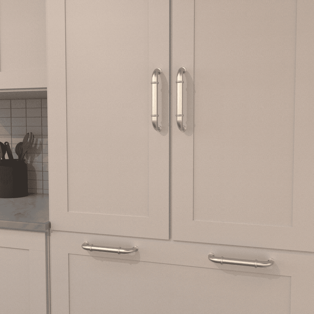 8" Cottage Appliance Pull, Satin Nickel Alt 2 - Image