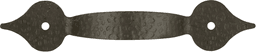 3-1/4" x 5" x 1" Southwest Lodge Arch Pull, Colonial Black Alt 1 - Image
