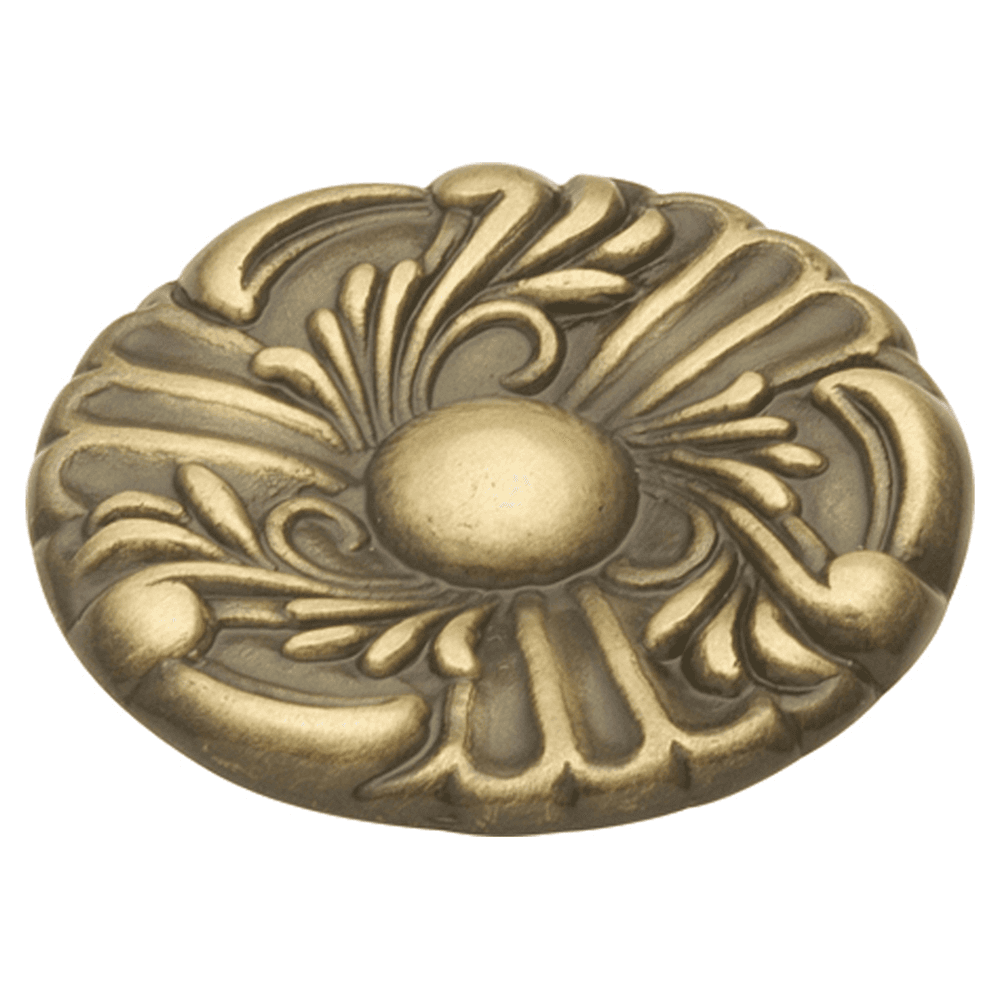 1-1/2" x 1/4" Cavalier Cabinet Knob, Antique Brass Main - Image