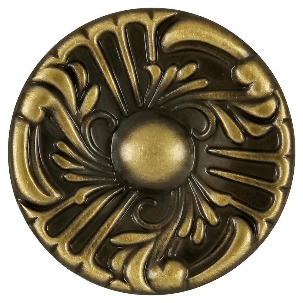 1-1/2" x 1/4" Cavalier Cabinet Knob, Antique Brass Alt 1 - Image