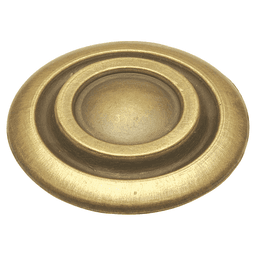 1-1/4" Cavalier Cabinet Knob, Antique Brass Main - Image