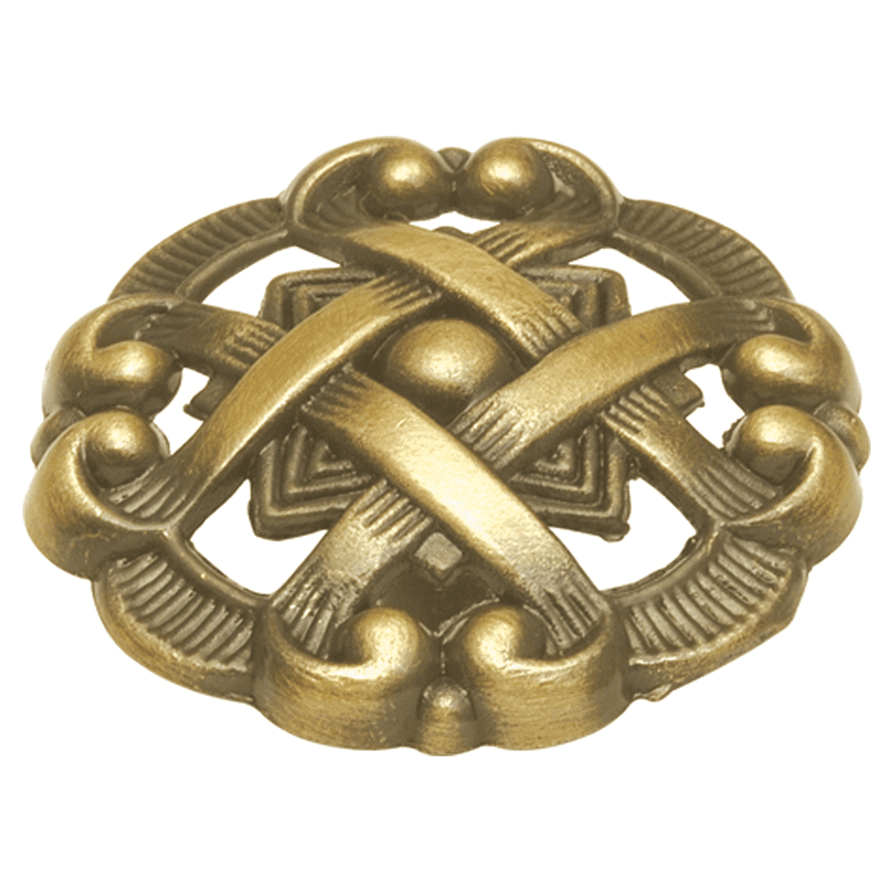 1-1/2" x 5/16" Cavalier Cabinet Knob, Antique Brass Main - Image