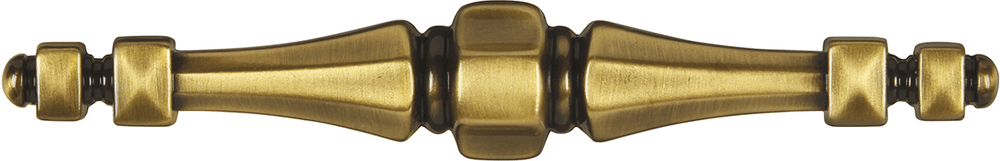 4-1/4" x 5-3/4" x 1" Southwest Bar Pull, Antique Brass Alt 1 - Image