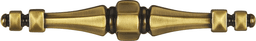 4-1/4" x 5-3/4" x 1" Southwest Bar Pull, Antique Brass Alt 1 - Image