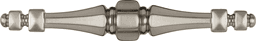 4-1/4" x 5-3/4" x 1" Southwest Bar Pull, Satin Nickel Alt 1 - Image