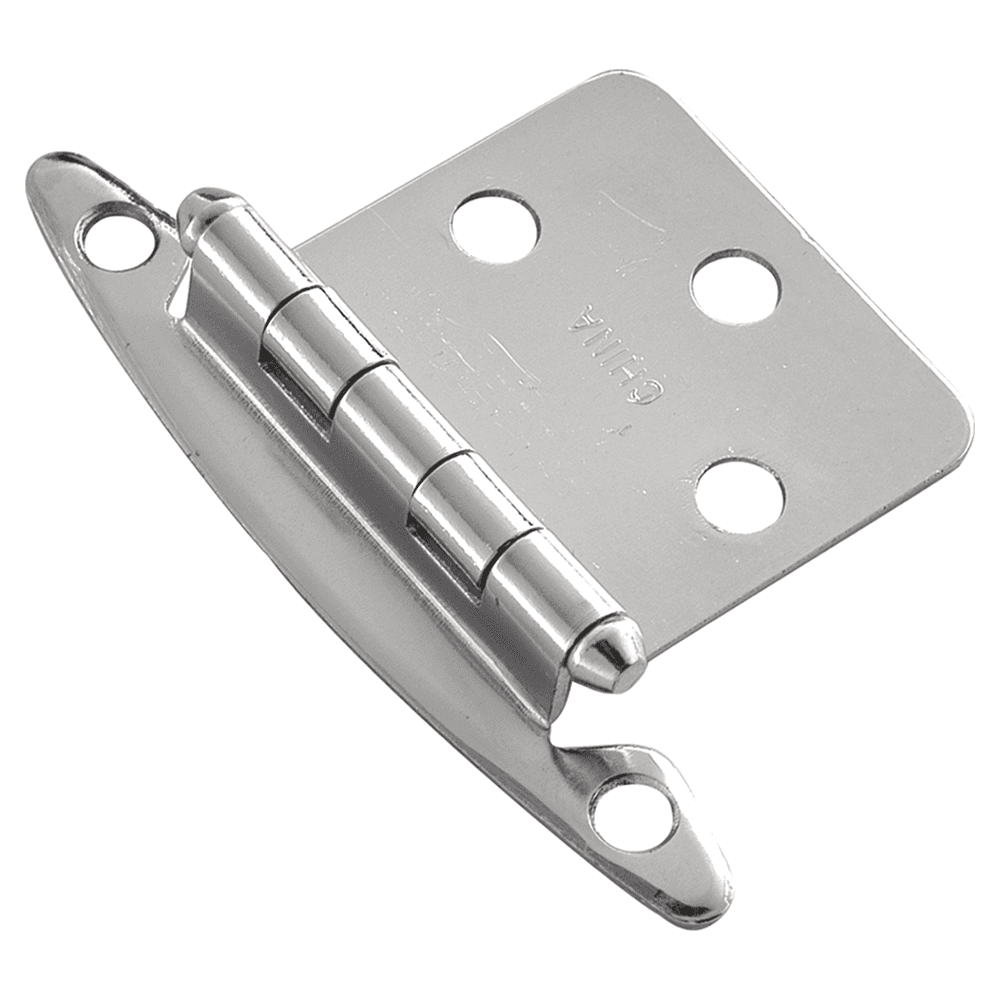 Flush Surface Face Mount Hinge, Free Swinging, Chrome Main - Image