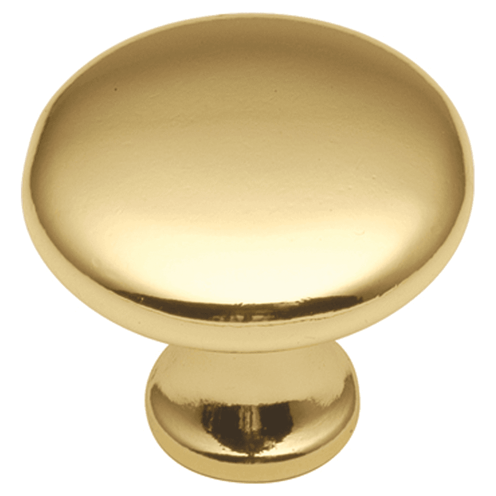 1-1/8" Conquest Cabinet Knob, Polished Brass (25/Box) Main - Image