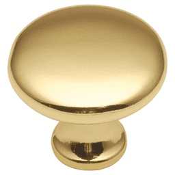 1-1/8" Conquest Cabinet Knob, Polished Brass (25/Box) Main - Image