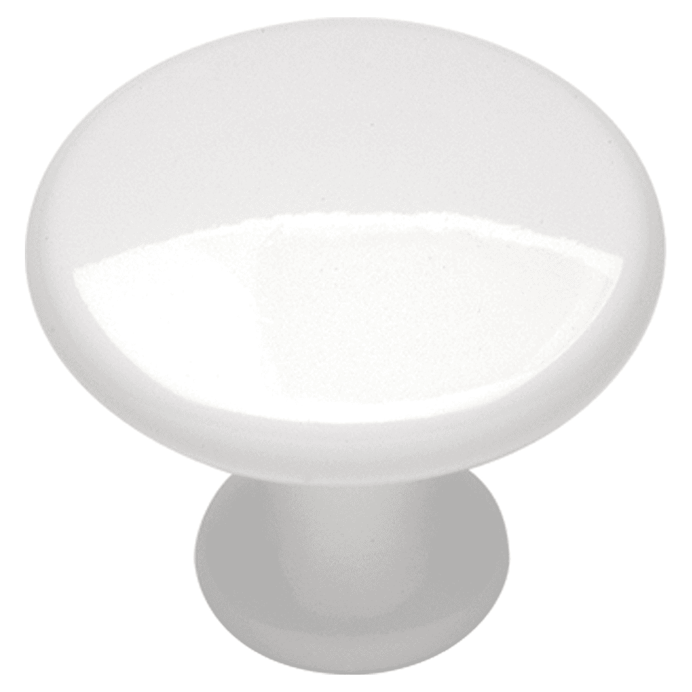 1-1/8" Conquest Cabinet Knob, White Main - Image