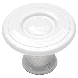 1-3/16" Conquest Cabinet Knob, White Main - Image