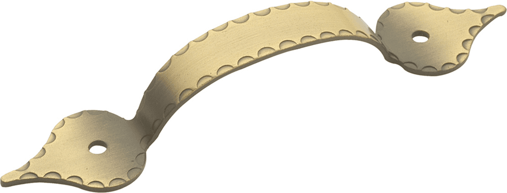 3-1/4" x 5-1/8" x 1-1/8" Southwest Lodge Arch Pull, Antique Brass Main - Image