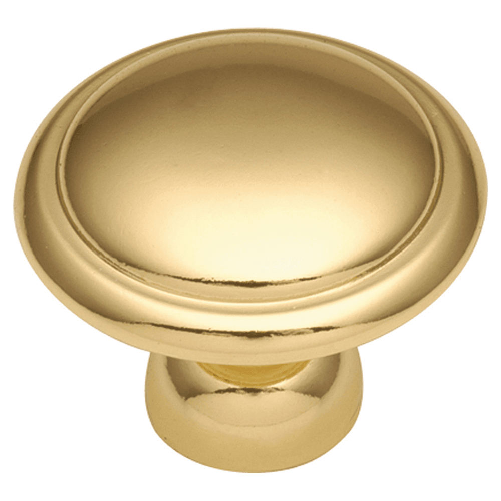1-3/8" Conquest Cabinet Knob, Polished Brass (25/Box) Main - Image