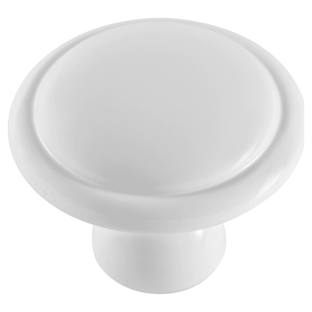 1-3/8" Conquest Cabinet Knob, White Main - Image