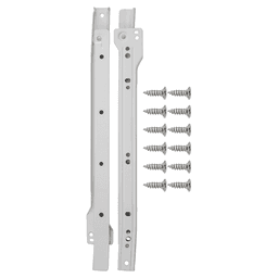 12" Drawer Slide Side Mount 3/4 Extension, White Main - Image