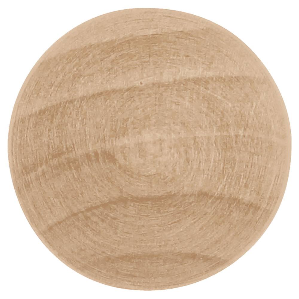 1" Natural Woodcraft Cabinet Knob, Unfinished Wood Alt 1 - Image