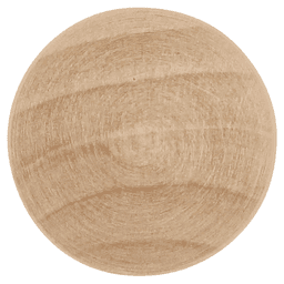 1" Natural Woodcraft Cabinet Knob, Unfinished Wood Alt 1 - Image