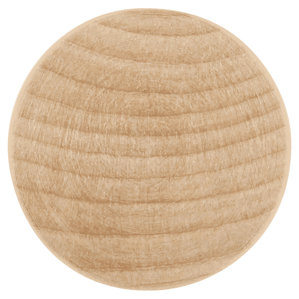 1-1/4" Natural Woodcraft Mushroom Cabinet Knob, Unfinished Wood Alt 1 - Image
