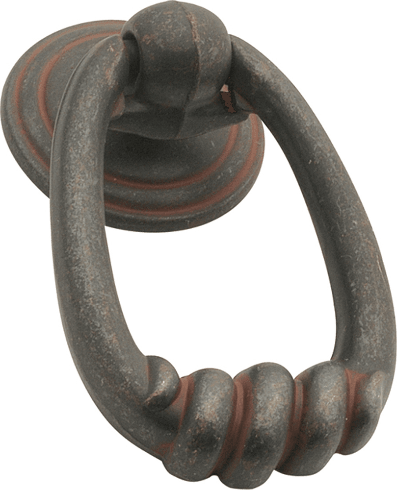 2-1/8" x 1-1/2" Manchester Ring Pull, Rustic Iron Main - Image