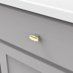 1-7/16" x 3/4" Metropolis Oval Cabinet Knob, Chrome Alt 2 - Image
