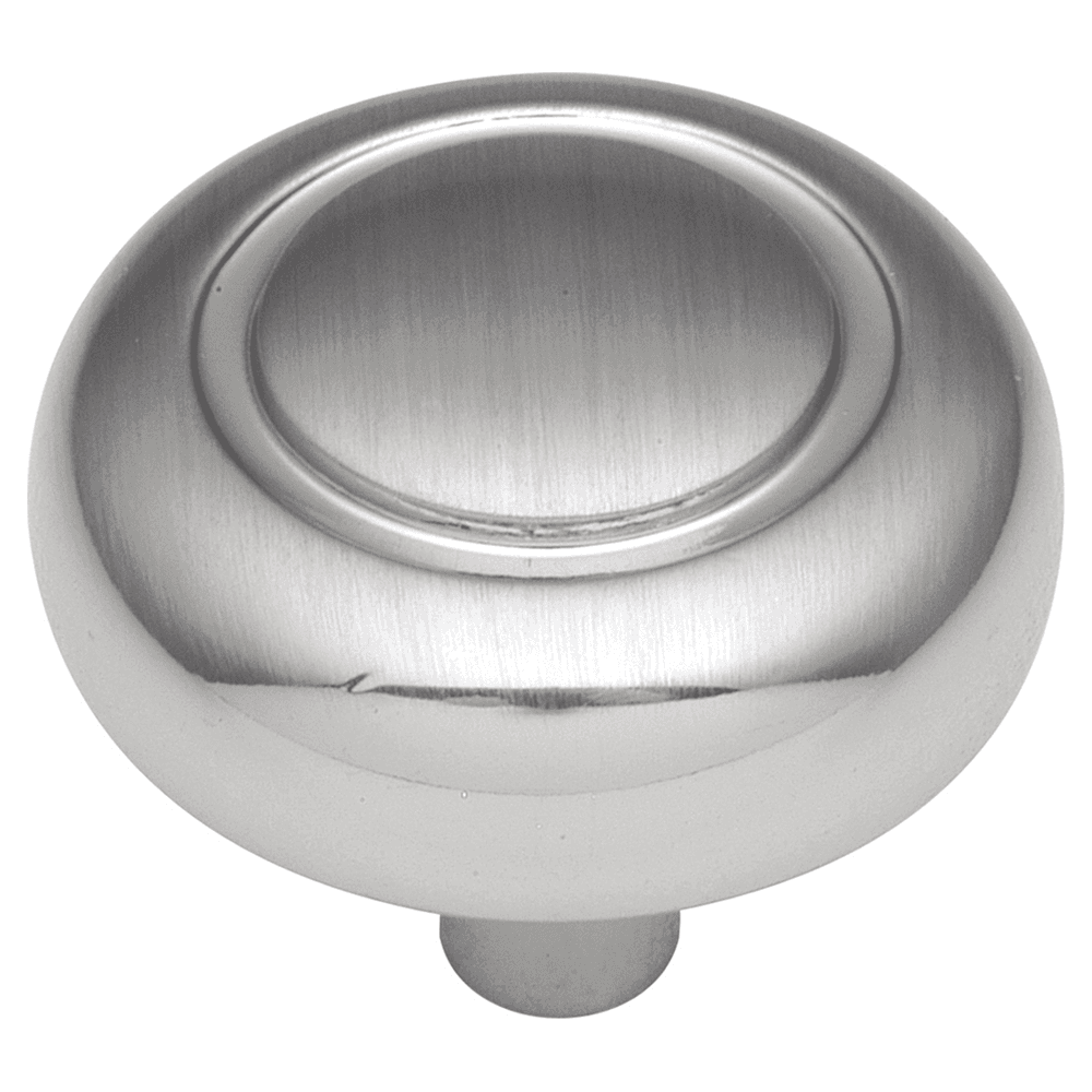 1-1/4" Eclipse Cabinet Knob, Satin Silver Cloud Main - Image