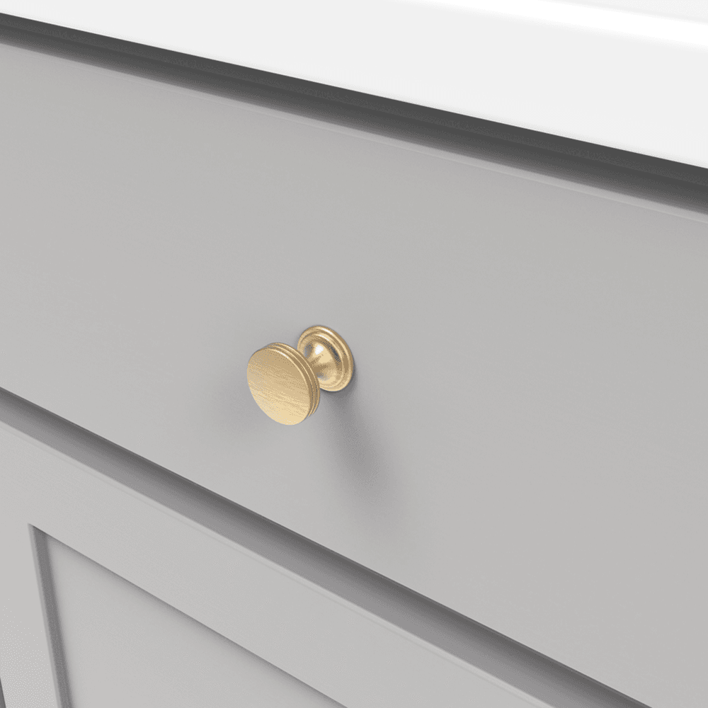 1" American Diner Cabinet Knob, Black Nickel Alt 2 - Image